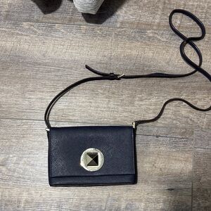 Kate Spade Black Crossbody Bag with Gold Accent